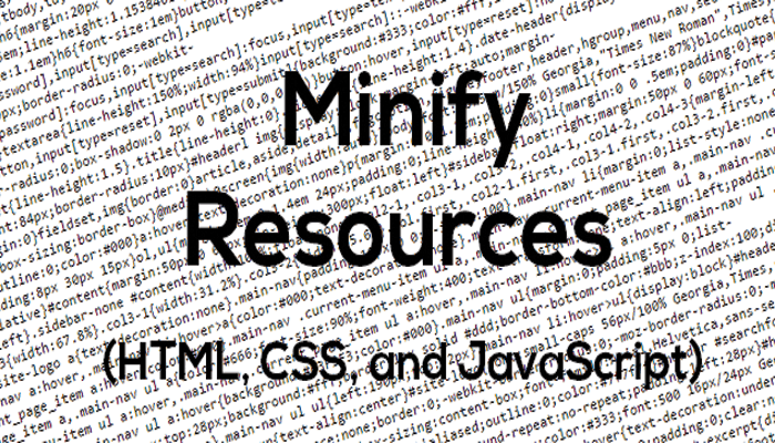 چگونه مشکل Minify Resources  را حل کنیم؟